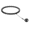 HMS Sada čiernej masážnej Hula Hoop so závažím HHW11 a zoštíhľujúceho bedrového pásu BR163 PLUS SIZE 