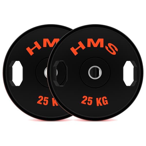 HMS Pogumované olympijské kotúče TOG25 2x25kg 