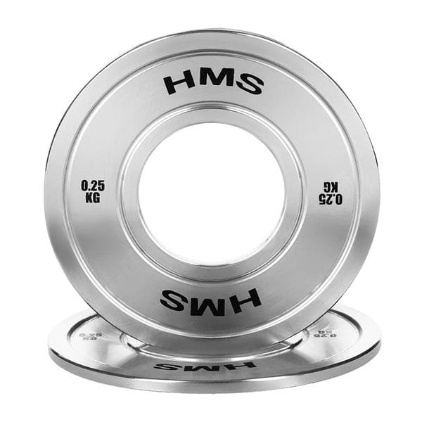 HMS Oceľový olympijský kotúč TOS02 0,25kg na posilňovanie  HMS Oceľový olympijský kotúč TOS02 0,25kg na posilňovanie