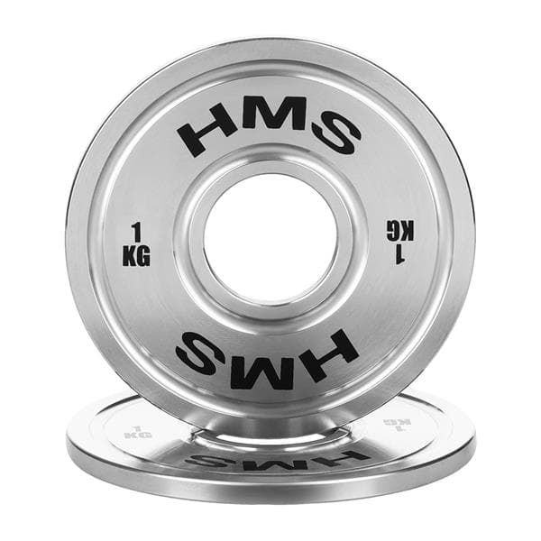 HMS Oceľový olympijský kotúč TOS10 1kg na posilňovanie  HMS Oceľový olympijský kotúč TOS10 1kg na posilňovanie