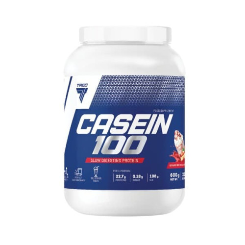 Trec Casein 100 600g s príchuťou smotana-vanilka Trec Casein 100 600g s príchuťou smotana-vanilka