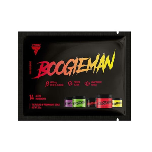 Trec Boogieman Fuel 20 g s príchuťou žuvačky Trec Boogieman Fuel 20 g s príchuťou žuvačky