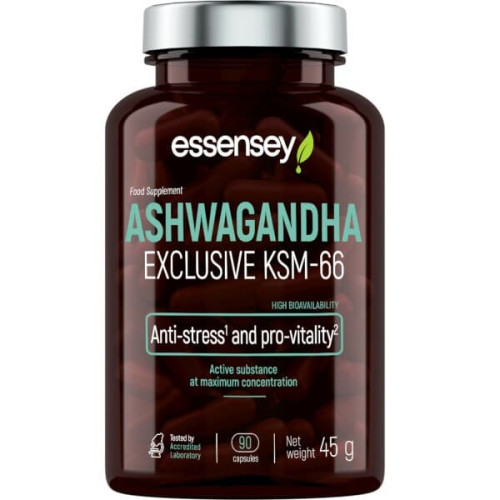 ESSENSEY Ashwagandha Exclusive KSM-66 - 90 kapsúl ESSENSEY Ashwagandha Exclusive KSM-66 - 90 kapsúl