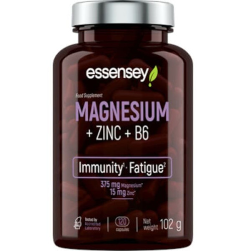 ESSENSEY Magnesium + Zinok + B6 - 120 kapsúl ESSENSEY Magnesium + Zinok + B6 - 120 kapsúl
