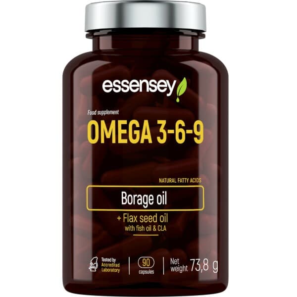 Essensey zdravé tuky Omega 3-6-9 90 kapsúl 