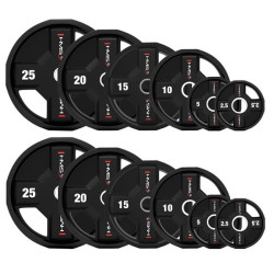 HMS Olympijské polyuretánové kotúče TPC set 2x2,5 - 25kg HMS Olympijské polyuretánové kotúče TPC set 2x2,5 - 25kg