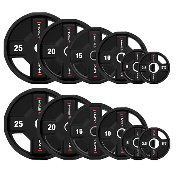 HMS Olympijské polyuretánové kotúče TPC set 2x2,5 - 25kg  HMS Olympijské polyuretánové kotúče TPC set 2x2,5 - 25kg