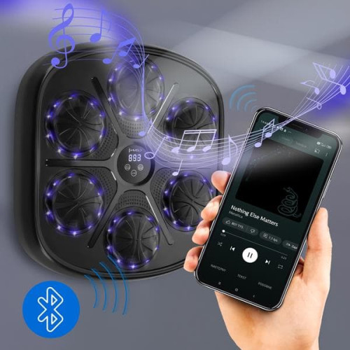 HMS Hudobný boxovací stroj TB03 LED, Bluetooth a rukavice HMS Hudobný boxovací stroj TB03 LED, Bluetooth a rukavice
