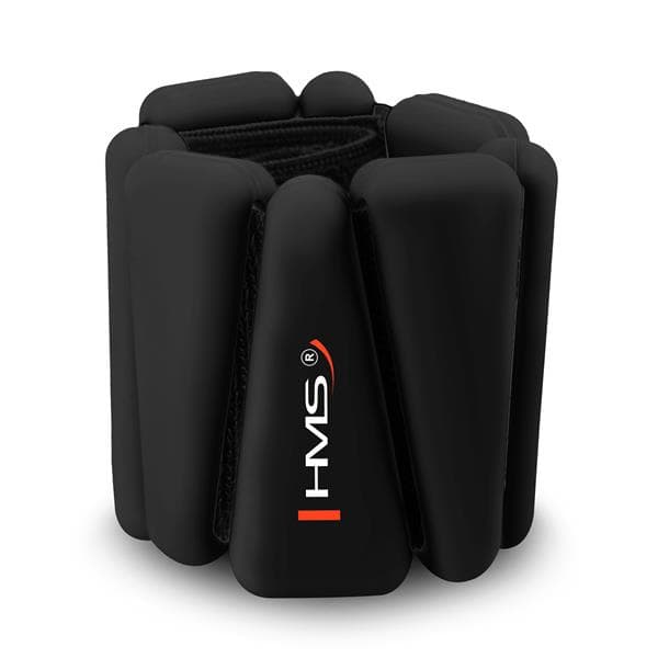 HMS Silikónové závažie na zápästie a členky 2x0,5 kg, čierne
