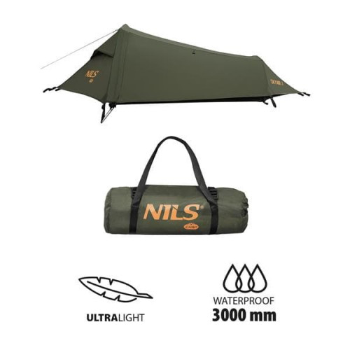 HMS Nils Camp Skyair 1 Ľahký stan pre jednu osobu zelený HMS Nils Camp Skyair 1 Ľahký stan pre jednu osobu zelený
