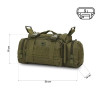 HMS Nils Camp Pánska crossbody taška XL zelená HMS Nils Camp Pánska crossbody taška XL zelená