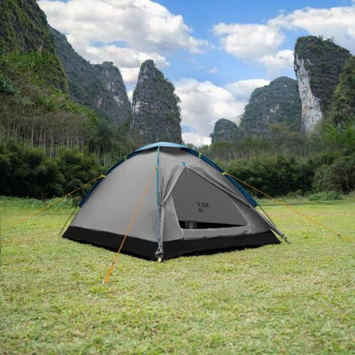 Nils Camp Turistický stan Nightfall pre 2 osoby, sivo-modrý 