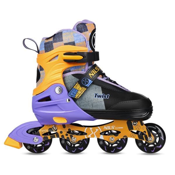 Detské žlté kolieskové korčule NILS Extreme