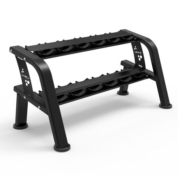 HMS stojan na činky - 6 párov jednoručných činiek 