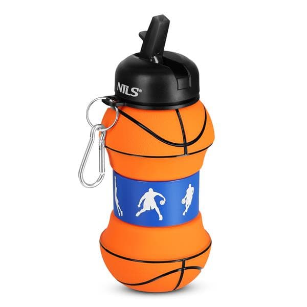 NC4104 silikónová fľaša na vodu 550ML NILS CAMP basketbal