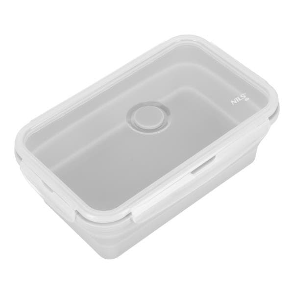 Sivý skladací desiatový box 1200ML NILS CAMP nádoba Sivý skladací desiatový box 1200ML NILS CAMP nádoba