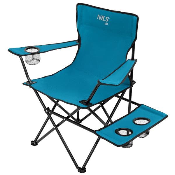 Skladacia kempingová stolička so stojanom, modrošedá NC3301 Skladacia kempingová stolička so stojanom, modrošedá NC3301