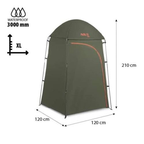Nils Camp Prenosný prezliekací - sprchový stan NC3025, zelený 