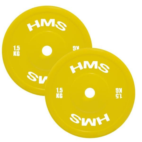 HMS Sada technických bumper kotúčov TPP set 2x1,5 - 5 kg 