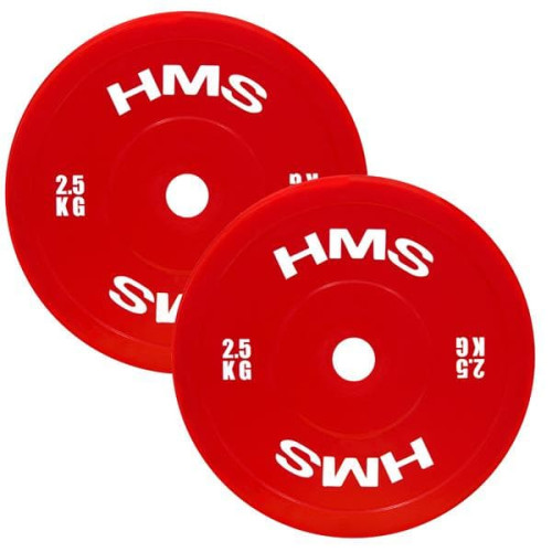 HMS Sada technických bumper kotúčov TPP set 2x1,5 - 5 kg 