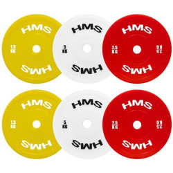 HMS Sada technických bumper kotúčov TPP set 2x1,5 - 5 kg HMS Sada technických bumper kotúčov TPP set 2x1,5 - 5 kg