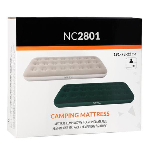 Nils Camp Nafukovacia matrac 191x73x22 cm, zelený NC2801 Nils Camp Nafukovacia matrac 191x73x22 cm, zelený NC2801