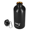 Čierna nerezová turistická fľaša na vodu Nils Camp, 550ml Čierna nerezová turistická fľaša na vodu Nils Camp, 550ml