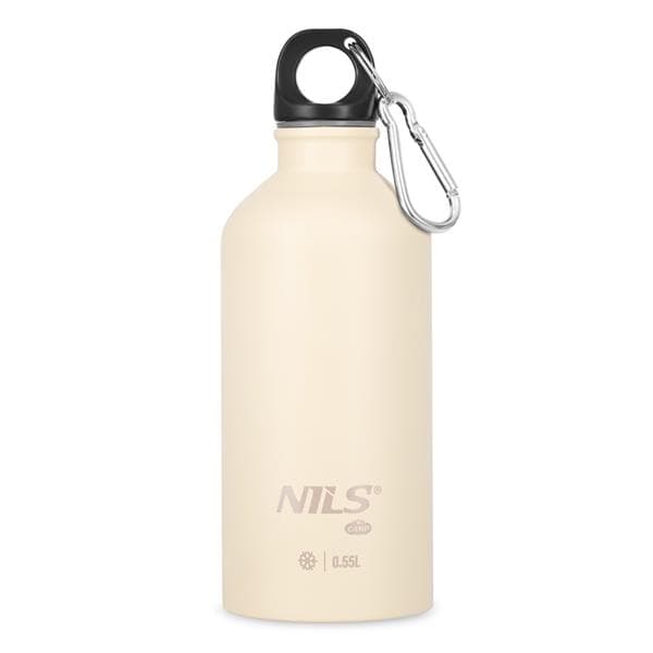 HMS Nerezová turistická fľaša NILS Camp NC3801 béžová 550 ml 