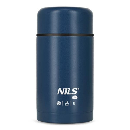 Modrá termoska na jedlo Nils Camp, 1000ml, hmotnosť 650g 