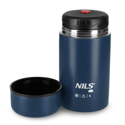 Modrá termoska na jedlo Nils Camp, 1000ml, hmotnosť 650g 
