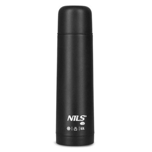 Termoska na kávu Nils Camp, čierna farba, 500ml, 300g Termoska na kávu Nils Camp, čierna farba, 500ml, 300g