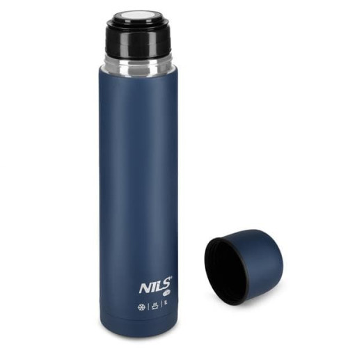 Modrá termoska na vodu, čaj a kávu Nils Campo, objem 1000ml 