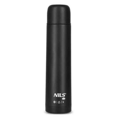 Čierna Nils Camp termoska čaj 1l, kávu a vodu, hmotnosť 530g Čierna Nils Camp termoska čaj 1l, kávu a vodu, hmotnosť 530g