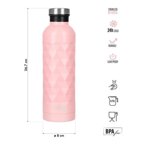 Termoska na vodu, udrží nízku teplotu objem 750ml Nils Camp Termoska na vodu, udrží nízku teplotu objem 750ml Nils Camp