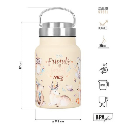 Turistická fľaša na vodu Nils Camp s objemom 250ml 300g Turistická fľaša na vodu Nils Camp s objemom 250ml 300g
