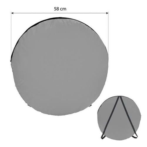 Sivá skladacia kabína na prezliekanie a sprchovanie, 1850g Sivá skladacia kabína na prezliekanie a sprchovanie, 1850g