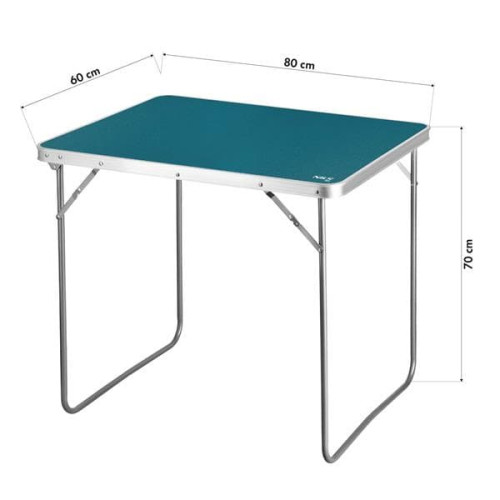 Modrý kempovací stolík Nils Camp, rozmery 80x60x70cm, 30kg Modrý kempovací stolík Nils Camp, rozmery 80x60x70cm, 30kg