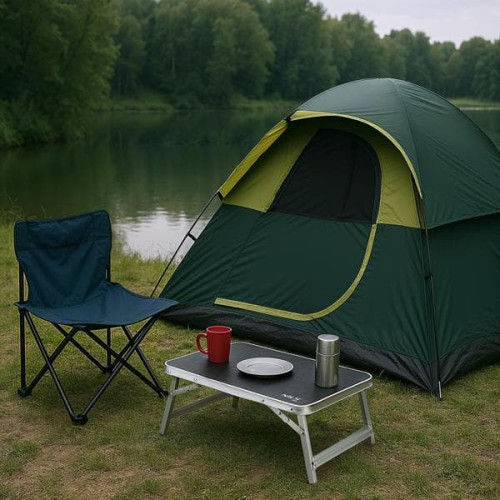 Sivý malý kempingový stolík Nils Camp, 20kg, 50x30x20cm Sivý malý kempingový stolík Nils Camp, 20kg, 50x30x20cm