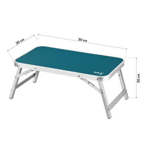 Modrý skladací kempingový stôl Nils Camp, 20kg, 50x30x20cm Modrý skladací kempingový stôl Nils Camp, 20kg, 50x30x20cm