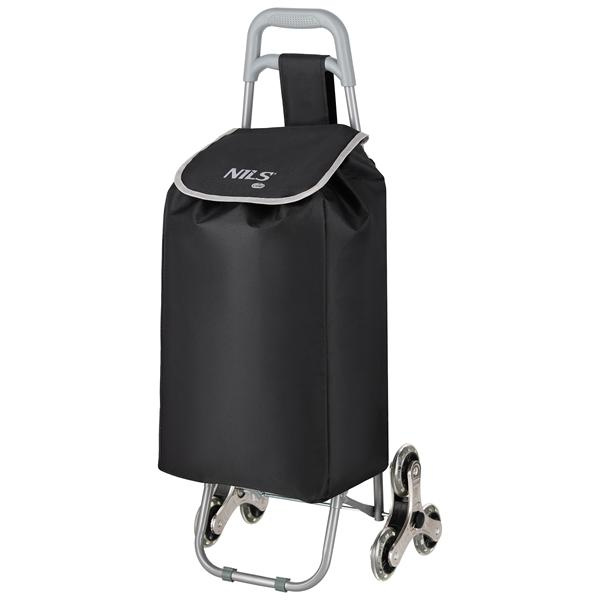 Nákupná taška na kolieskach 40L čierna Nils Camp NC17206