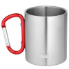 Hrnček s karabínou 300 ml červený Nils Camp NC17110 Hrnček s karabínou 300 ml červený Nils Camp NC17110