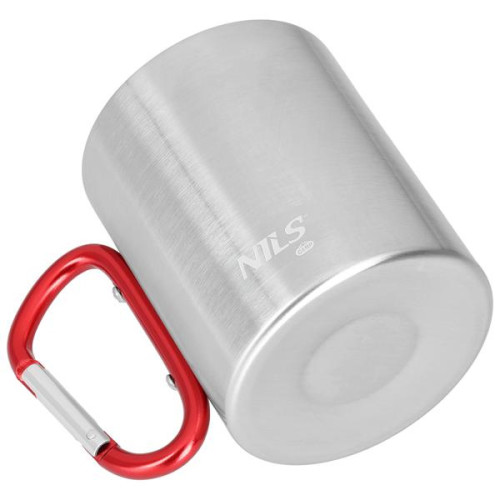 Hrnček s karabínou 300 ml červený Nils Camp NC17110 Hrnček s karabínou 300 ml červený Nils Camp NC17110