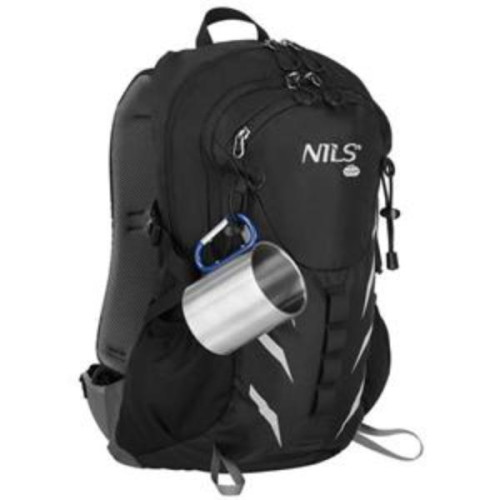 Kempingový hrnček 300 ml modrý s karabínou Nils Camp NC17110 Kempingový hrnček 300 ml modrý s karabínou Nils Camp NC17110