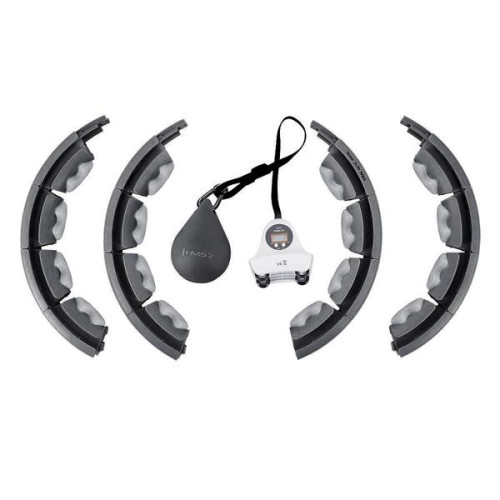 Čierna masážna obruč hula hoop + pás zoštíhľujúci Čierna masážna obruč hula hoop + pás zoštíhľujúci