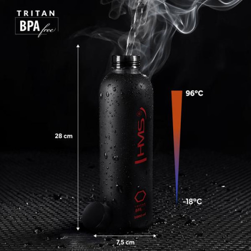 Čierna tritánová fľaša 1000ml Čierna tritánová fľaša 1000ml