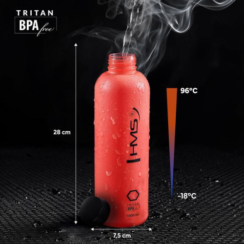Tritánová fľaša na pitie 1000ml červená Tritánová fľaša na pitie 1000ml červená