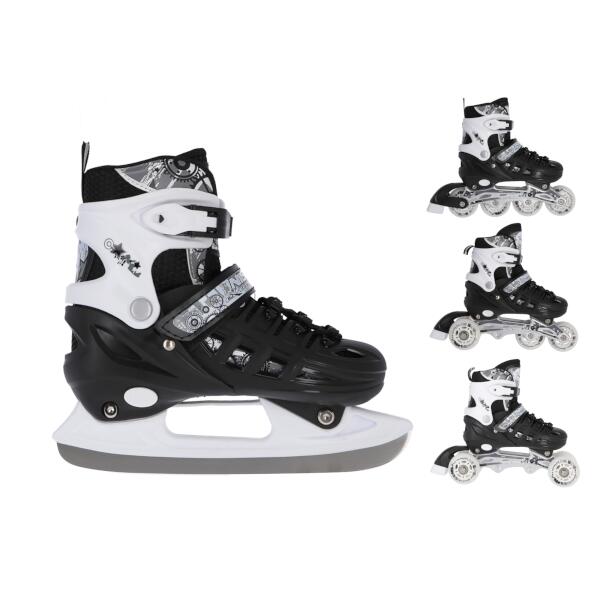 Korčule NILS EXTREME NH10905 4v1, čierne  Korčule NILS EXTREME NH10905 4v1, čierne