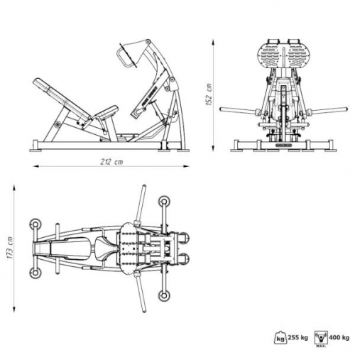 Leg press - posilňovač nôh MARBO MF-U013 