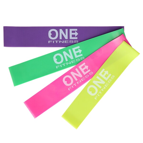 Odporové gumy na cvičenie - sada ONE Fitness PBF SET04 Odporové gumy na cvičenie - sada ONE Fitness PBF SET04