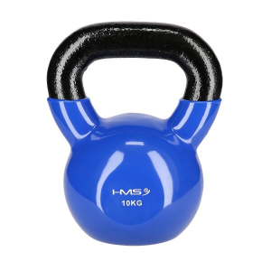 Kettlebell pokrytý vinylom HMS KN, 10 kg, modrý 